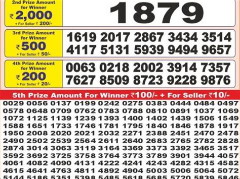 dear 50 tuesday weekly lottery result today|Punjab State Lotteries.